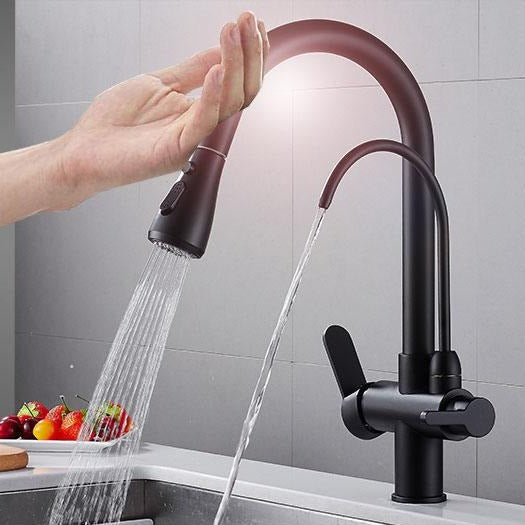 Pull Out Kitchen Faucets With Water Filter with Touch Sensor