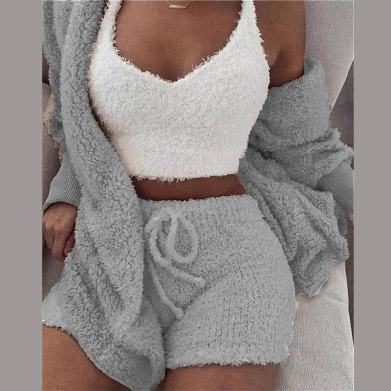 Cozy Knit Fluffy 3 Set