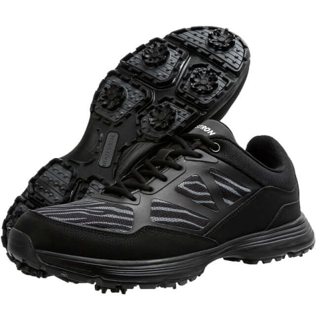 Waterproof Golf Shoes Spikes Golfing Sneakers for Men