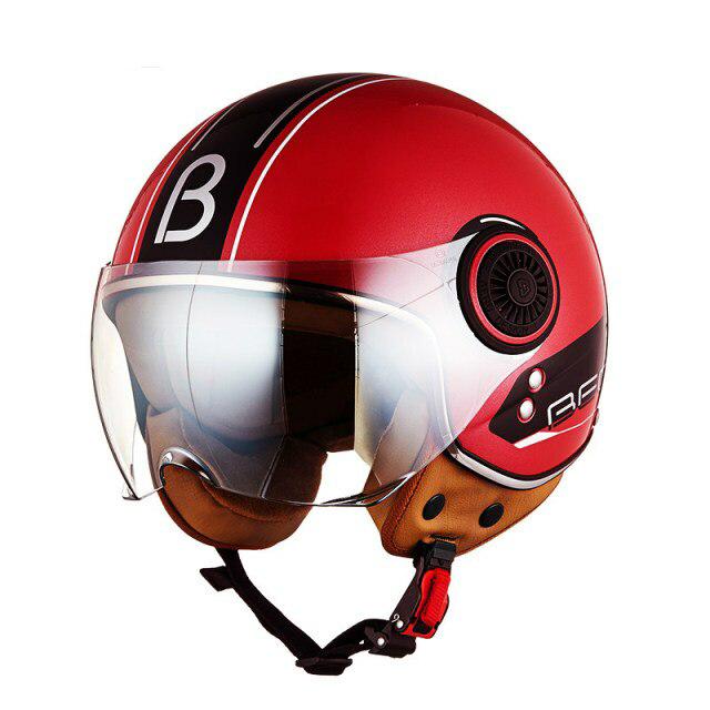 Vintage Scooter Helmet 3/4 Open Face Cruiser Motorcycle Bike