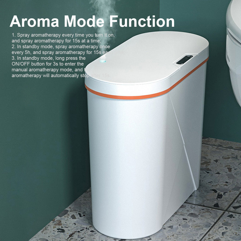 Bathroom Smart Sensor Trash Can Electronic Automatic Touchless with Aromatherapy