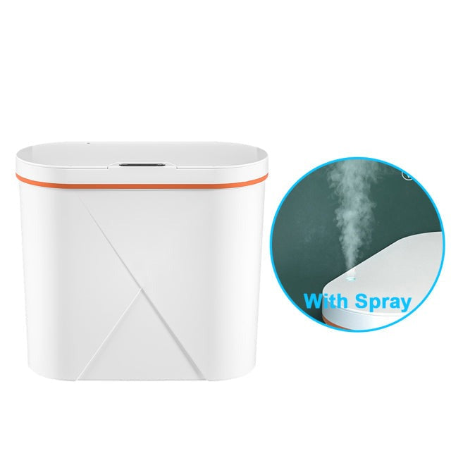 Bathroom Smart Sensor Trash Can Electronic Automatic Touchless with Aromatherapy