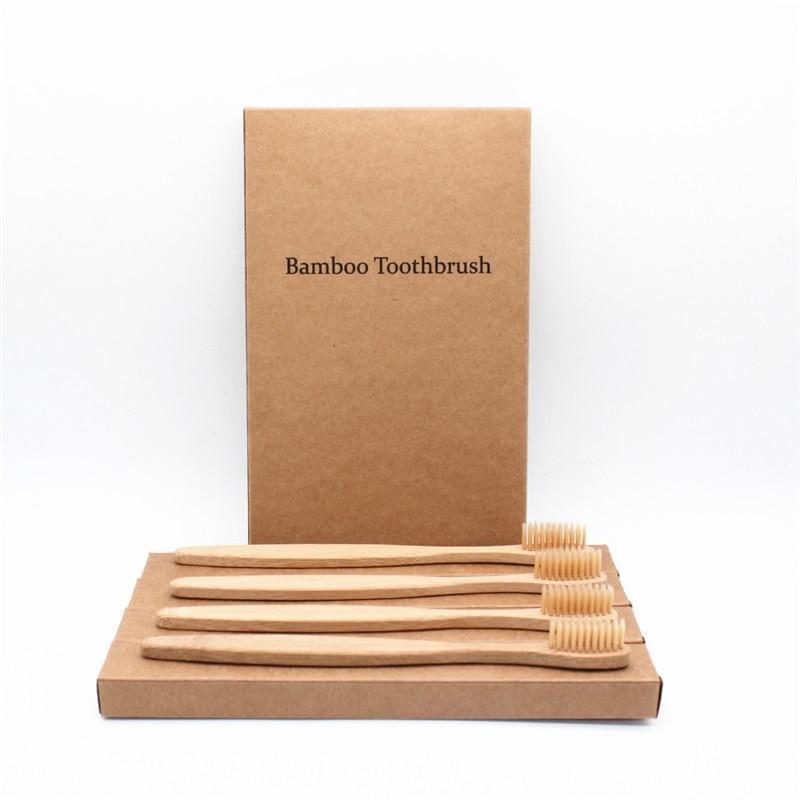 4 Pack || Natural EcoFriendly Bamboo Toothbrush - Weloveinnov