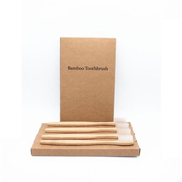 4 Pack || Natural EcoFriendly Bamboo Toothbrush - Weloveinnov