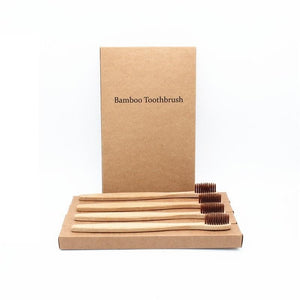 4 Pack || Natural EcoFriendly Bamboo Toothbrush - Weloveinnov