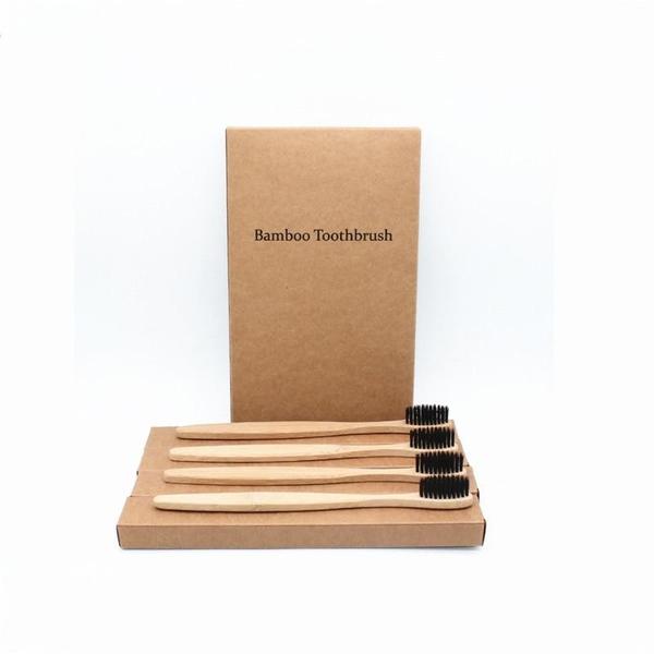 4 Pack || Natural EcoFriendly Bamboo Toothbrush - Weloveinnov