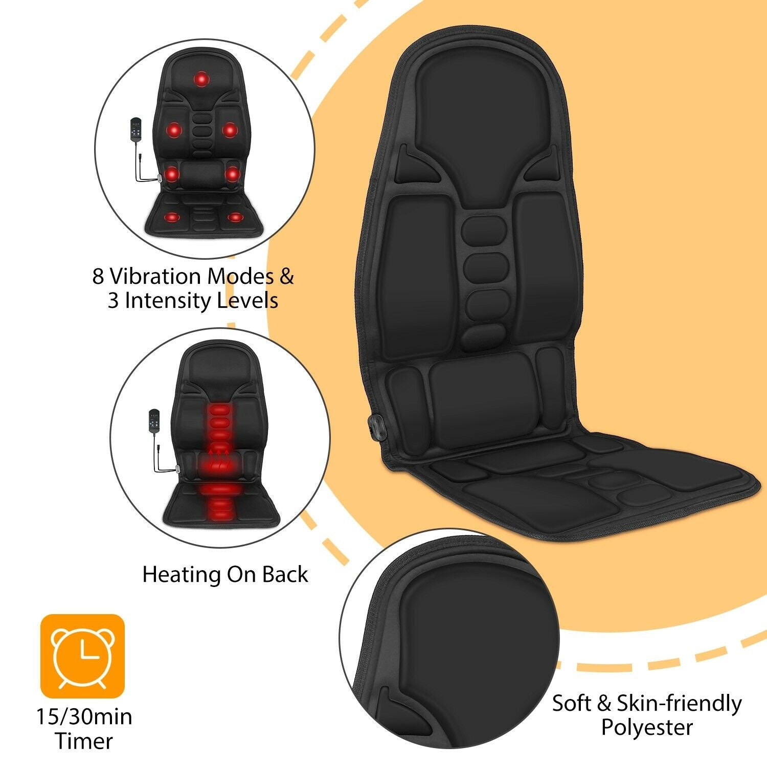 The Premium Massage Chair With Heated Back Neck Cushion