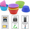 Load image into Gallery viewer, 4 Pieces Silicone cupcake moulds - Non-stick and BPA Free