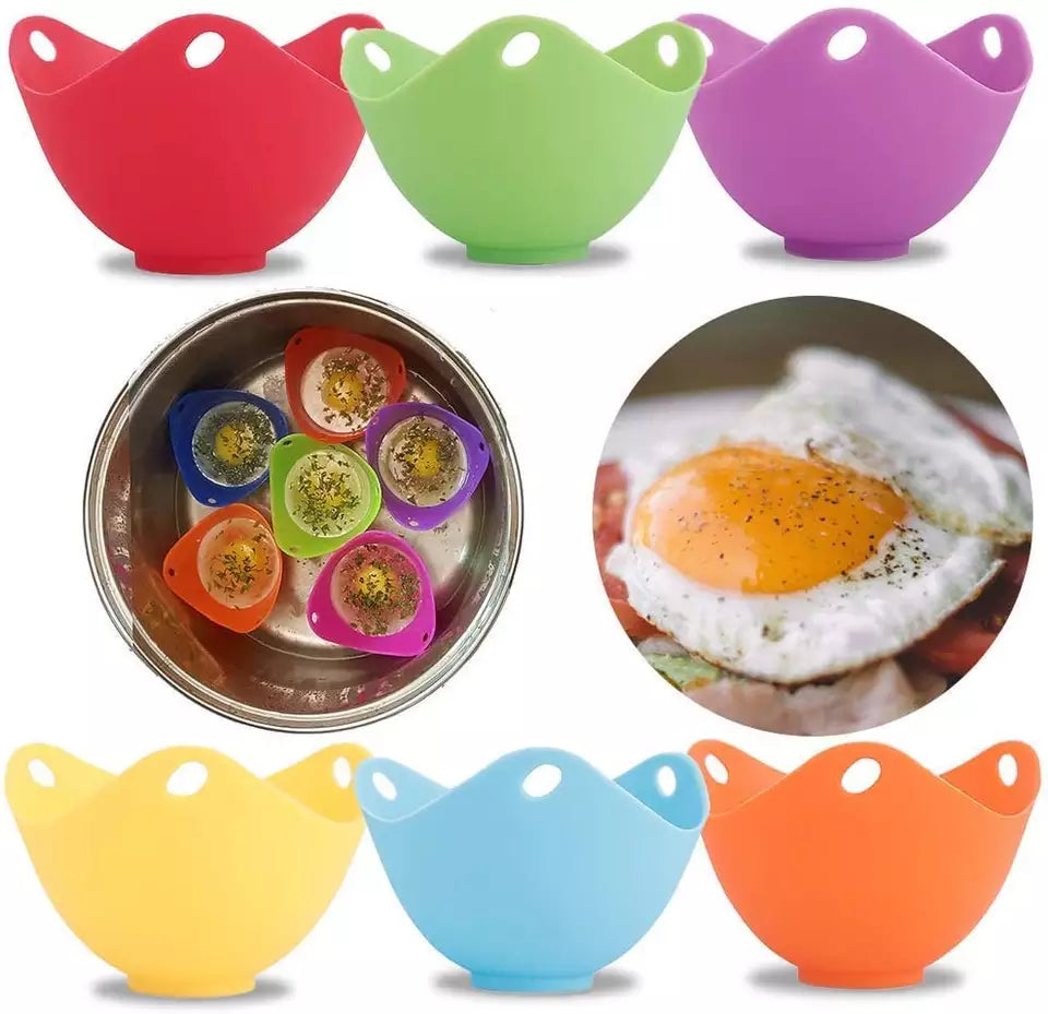 Silicone egg poacher with flat bottom - BPA Free