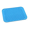 Soft silicone tableware mat anti slip heat resistant kitchen