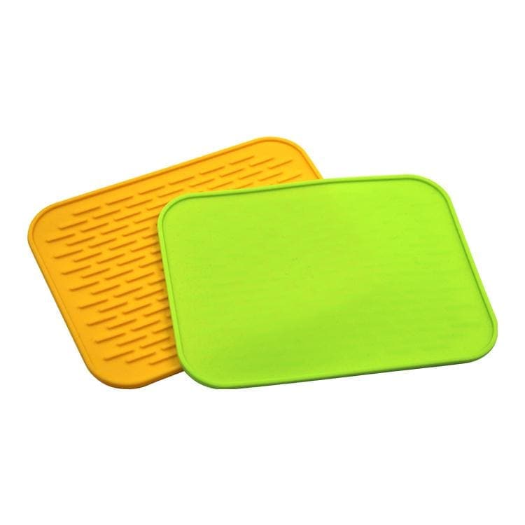 Soft silicone tableware mat anti slip heat resistant kitchen pad dish coaster