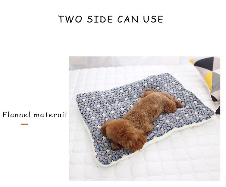 Thick and Soft Smooth Flannel Pet Blanket Mat