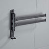 Towel Holder Matte Black Bathroom Swivel Towel Bar Space Saving Swinging Rack