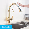 Pull Out Kitchen Faucets With Water Filter with Touch Sensor