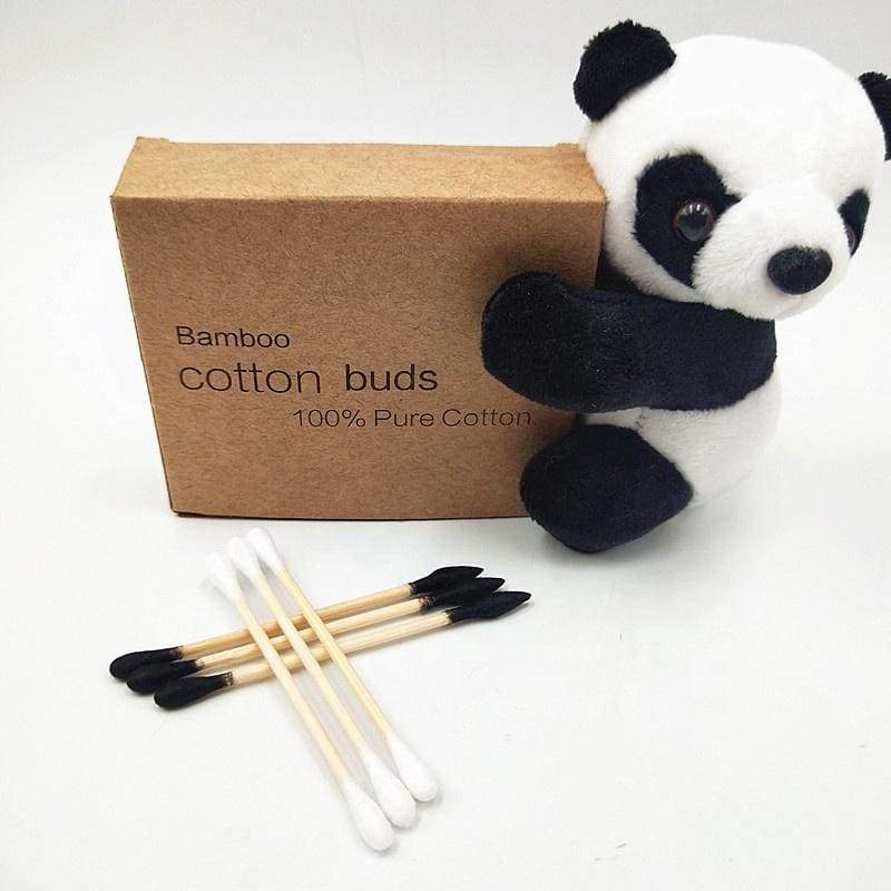 Zero Waste bamboo stick cotton buds/swab/q-tip for cleaning/make up